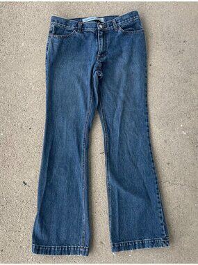 Vintage Y2K GAP Jeans Womens 8 R Low Rise Bootcut Long and Lean 2002 100% Cotton